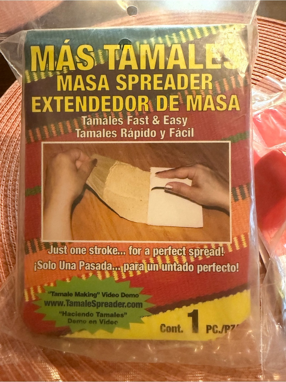 MÁS TAMALES Masa Spreader Tamale Masa Spreader - Red - Picture 5 of 5